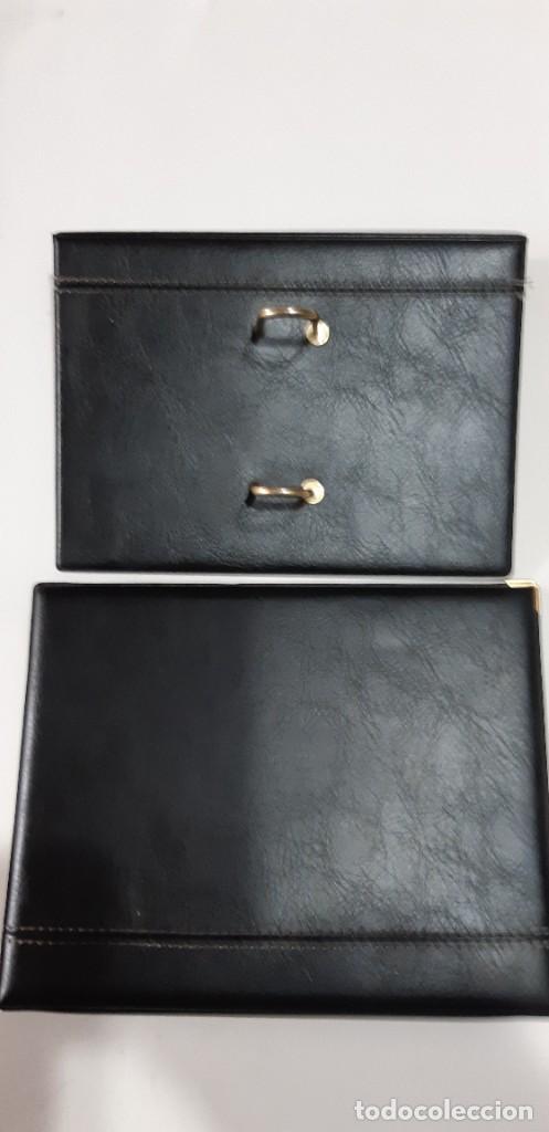 Vintage: CONJUNTO AGENDA, PORTASELLOS Y BASE PARA CU&Ntilde;A AGENDA.