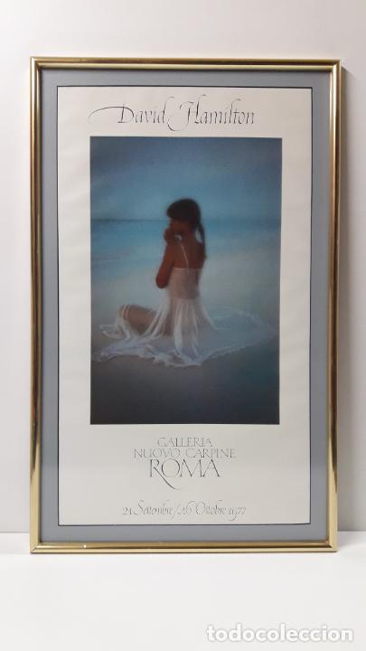 Vintage: POSTER ENMARCADO DE DAVID HAMILTON . EXPOSICION - GALERIA NUOVO CARPINE . ROMA A&Ntilde;O 1977