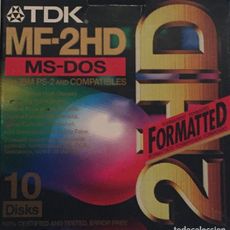3,5 FLOPPY MF-2HD TDK (MS-DOS FORMATTED) -- 10 STÜCK 3,5 FLOPPY MF-2HD TDK (MS-DOS FORMATTED) -- 10 STÜCK