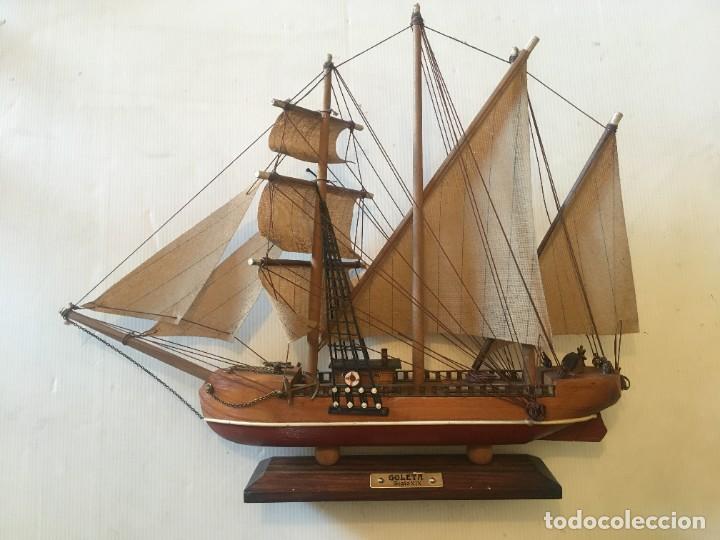 antigua maqueta de barco de madera . principios - Compra venta en  todocoleccion