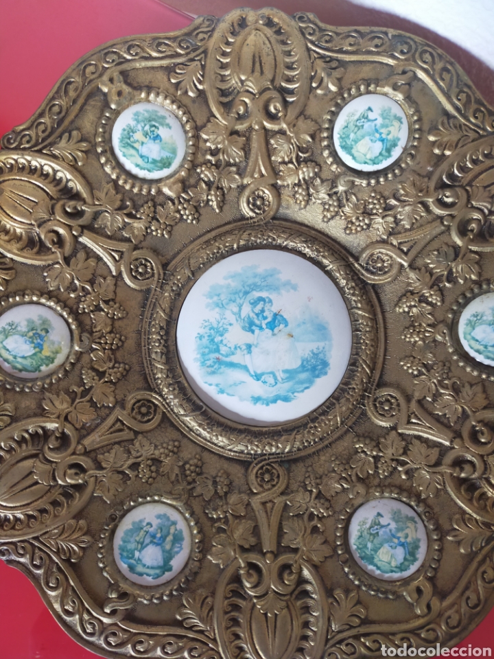 Vintage: Plato de bronce - Foto 2