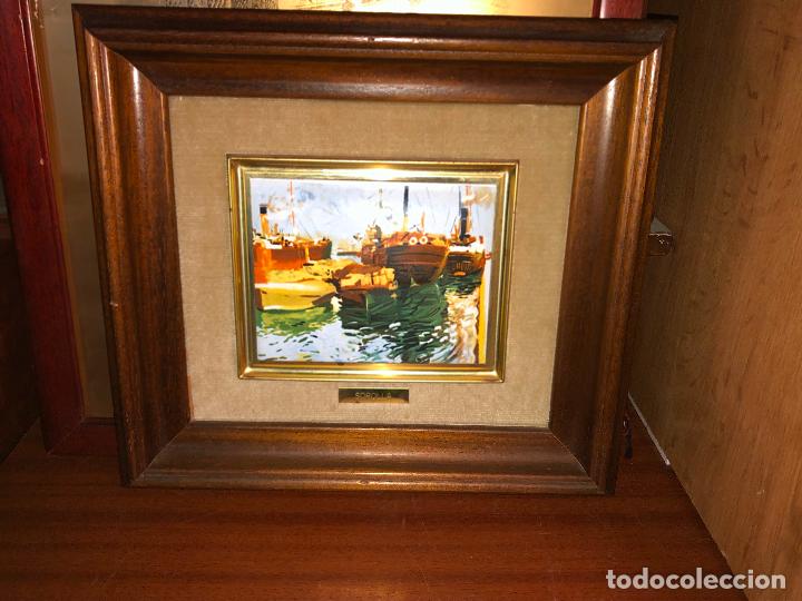 Vintage: bonita reproduccion de SOROLLA enmarcado 35cm x 31cm