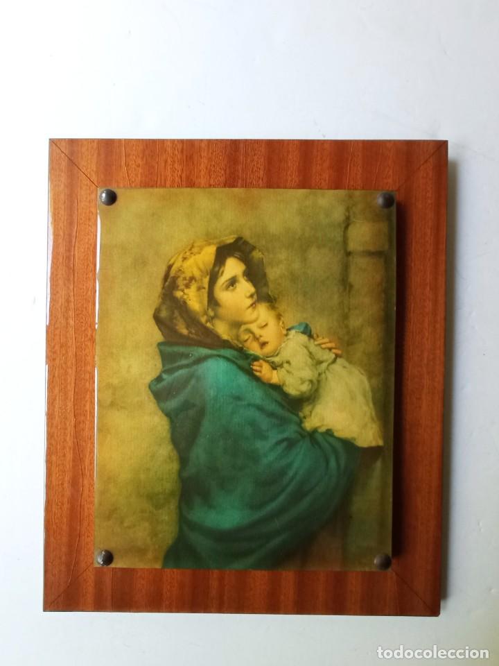Vintage: LA MADONNA DEL RIPOSO DE ROBERTO FERRUZZI, VIRGEN MARIA Y EL NI&Ntilde;O.
