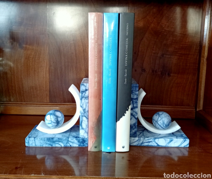 Vintage: Sujeto libros de alabastro - Foto 2