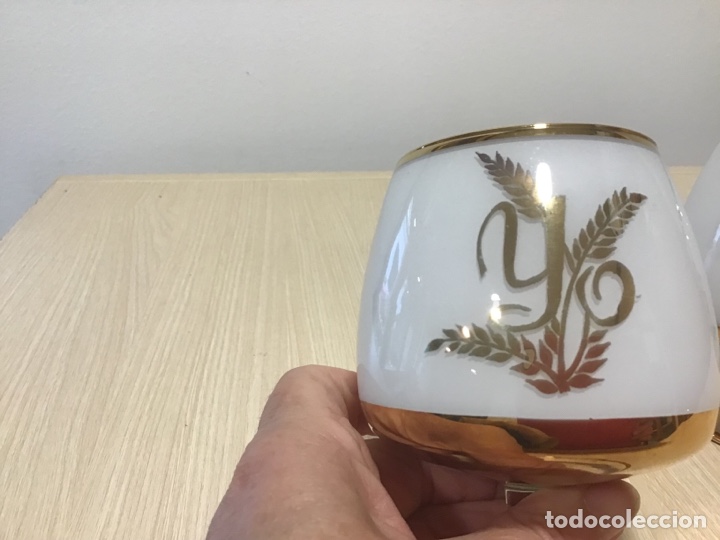 Vintage: Copas TU y YO de cristal y dorado - Foto 2