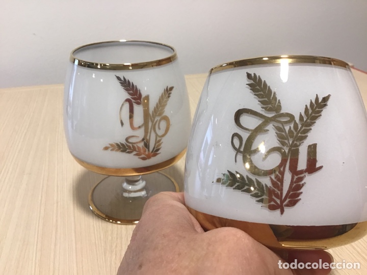 Vintage: Copas TU y YO de cristal y dorado - Foto 4
