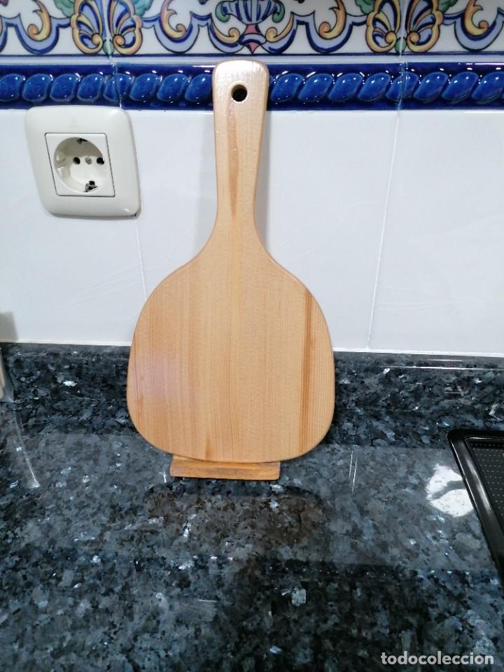 Vintage: C12 - espejo de mano de madera. - Foto 2