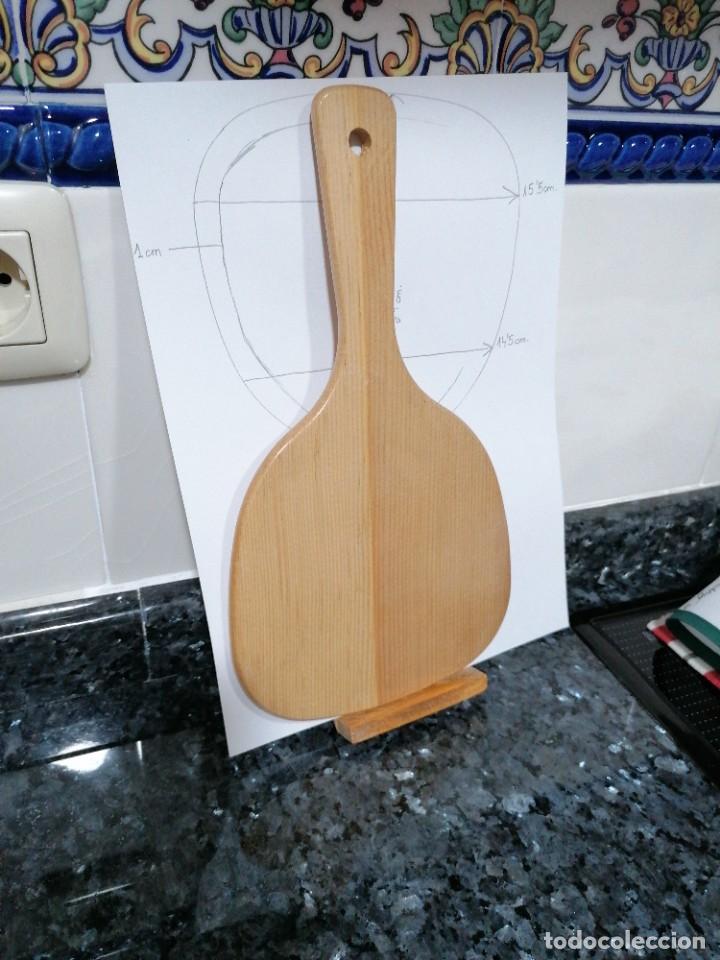 Vintage: C12 - espejo de mano de madera. - Foto 2
