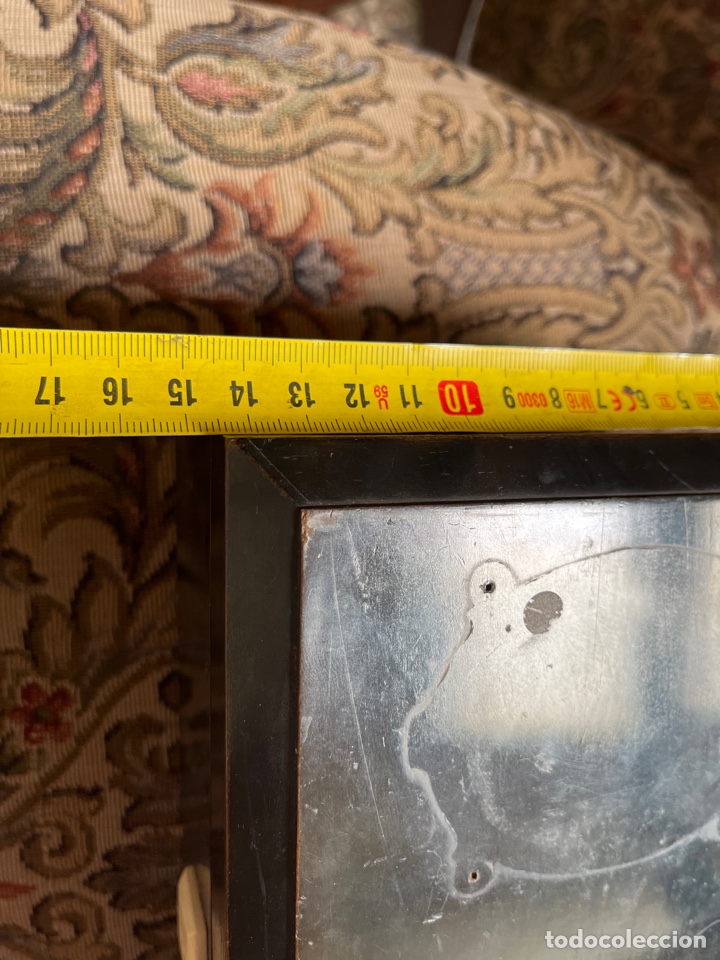 Vintage: Caja de madera lacada en negro para restaurar - Foto 7