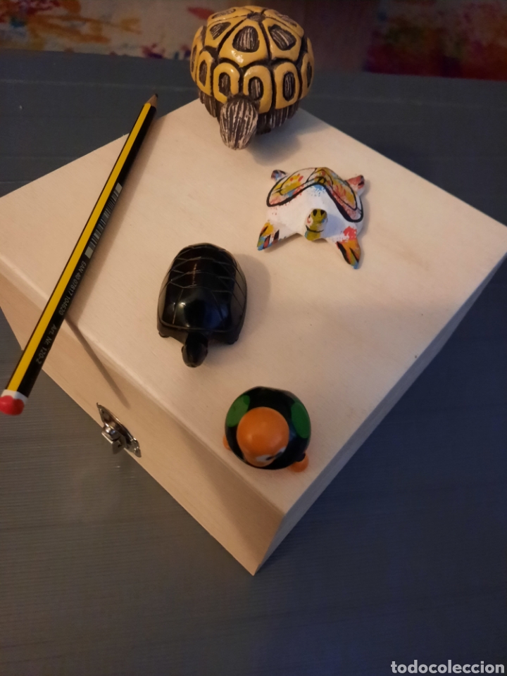 Vintage: Lote de 4 tortuguitas de diversos materiales. - Foto 3