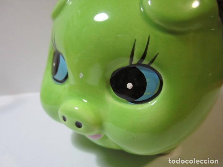 Vintage: hucha cerdita verde vintage - Foto 2