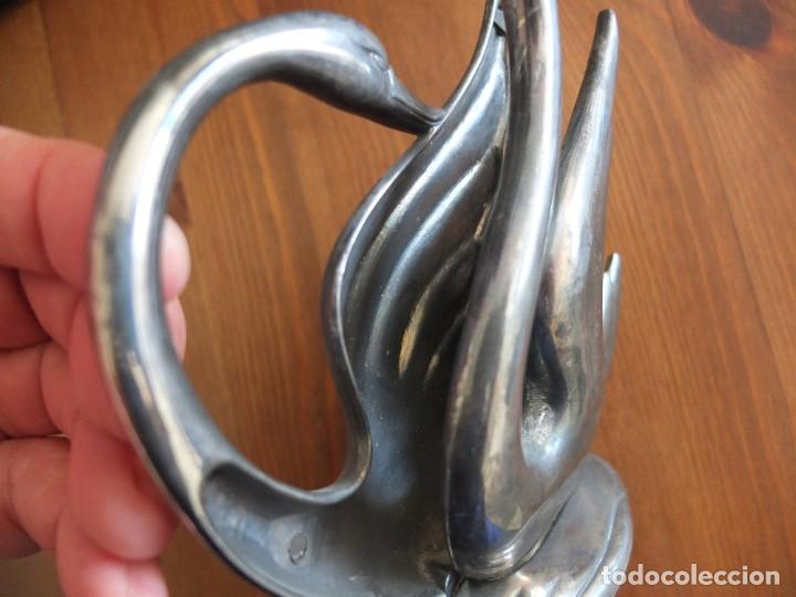 Vintage: FIGURA CISNES SERVILLETERO PLATA SILVER PLATED - Foto 3
