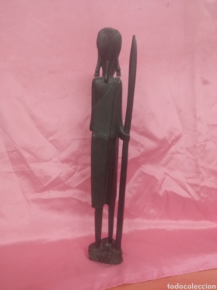 Vintage: Figura de madera africana - Foto 4
