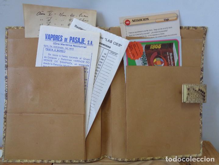 Vintage: &iexcl;&iexcl; PORTA FOLIOS, DOCUMENTOS. De PIEL de SERPIENTE PITON.!! - Foto 3