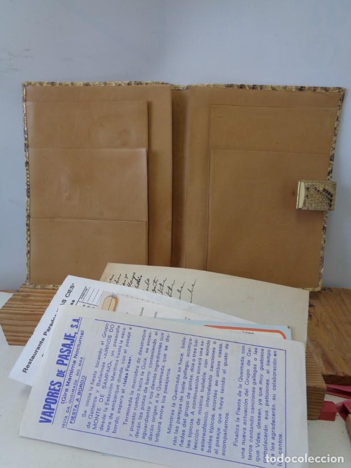 Vintage: &iexcl;&iexcl; PORTA FOLIOS, DOCUMENTOS. De PIEL de SERPIENTE PITON.!! - Foto 5