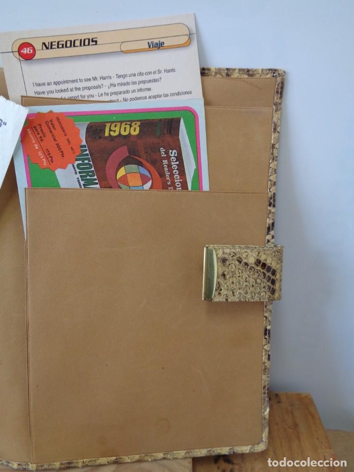 Vintage: &iexcl;&iexcl; PORTA FOLIOS, DOCUMENTOS. De PIEL de SERPIENTE PITON.!! - Foto 7