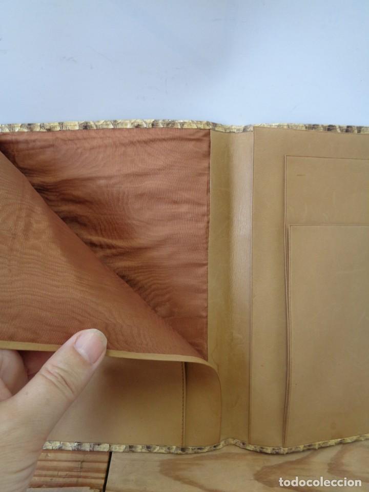 Vintage: &iexcl;&iexcl; PORTA FOLIOS, DOCUMENTOS. De PIEL de SERPIENTE PITON.!! - Foto 12