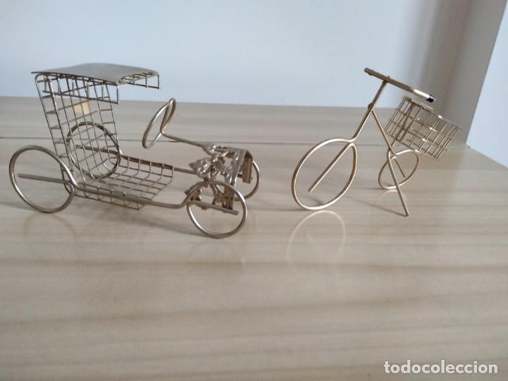 Vintage: COCHE DE EPOCA Y BICICLETA DE DECORACI&Oacute;N - Foto 1