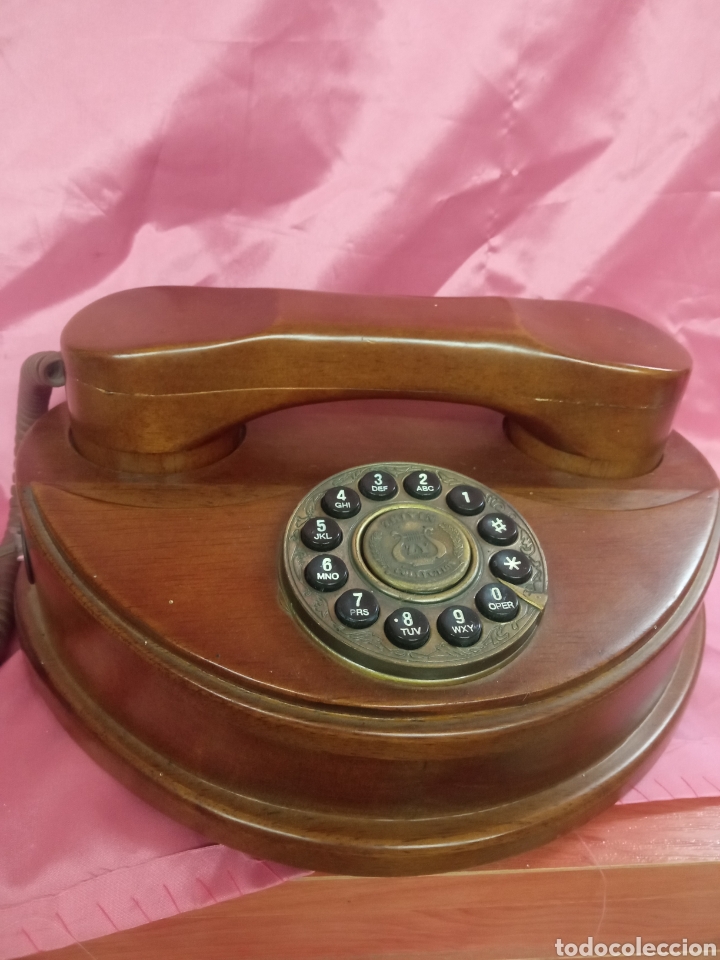 Vintage: Tel&eacute;fono de madera - Foto 1