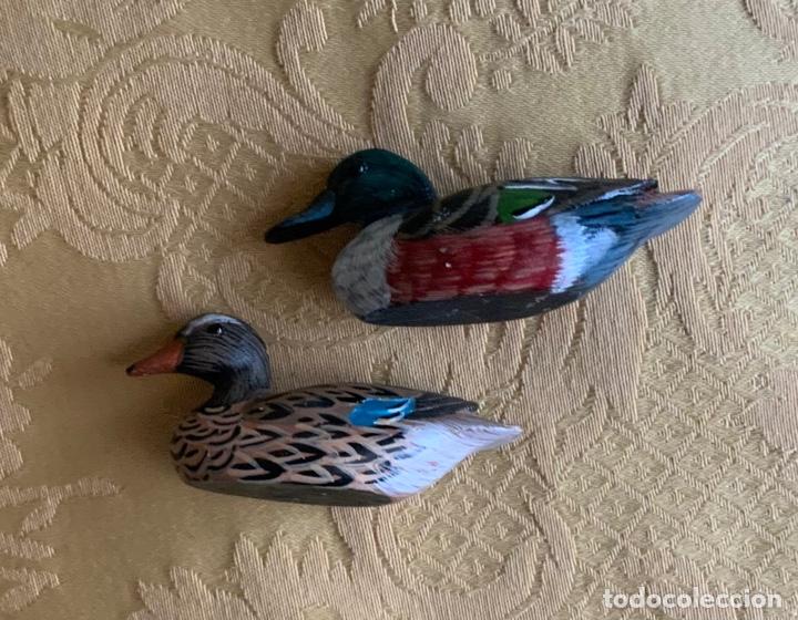 Vintage: Pareja de patos de madera - Foto 2