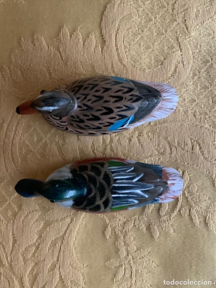 Vintage: Pareja de patos de madera - Foto 3