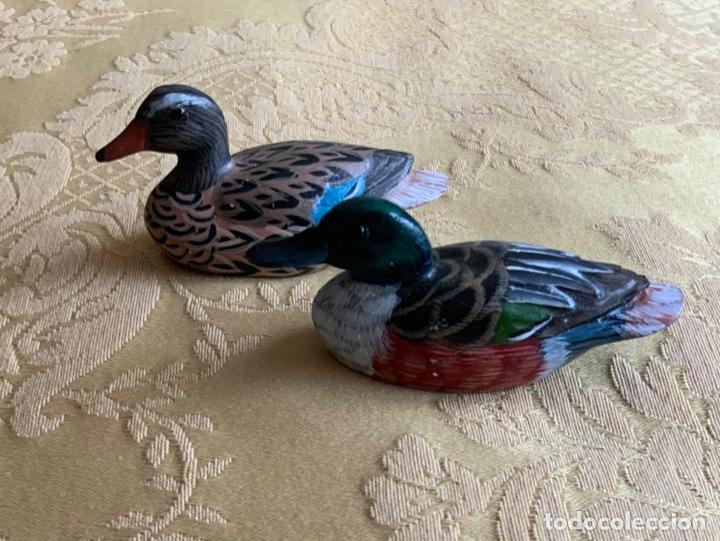 Vintage: Pareja de patos de madera - Foto 5