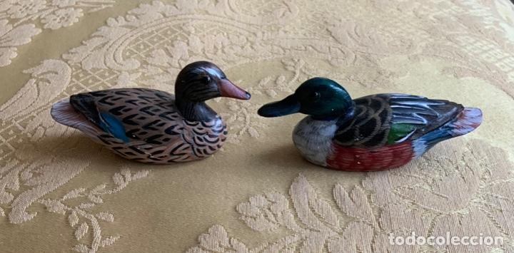 Vintage: Pareja de patos de madera - Foto 4
