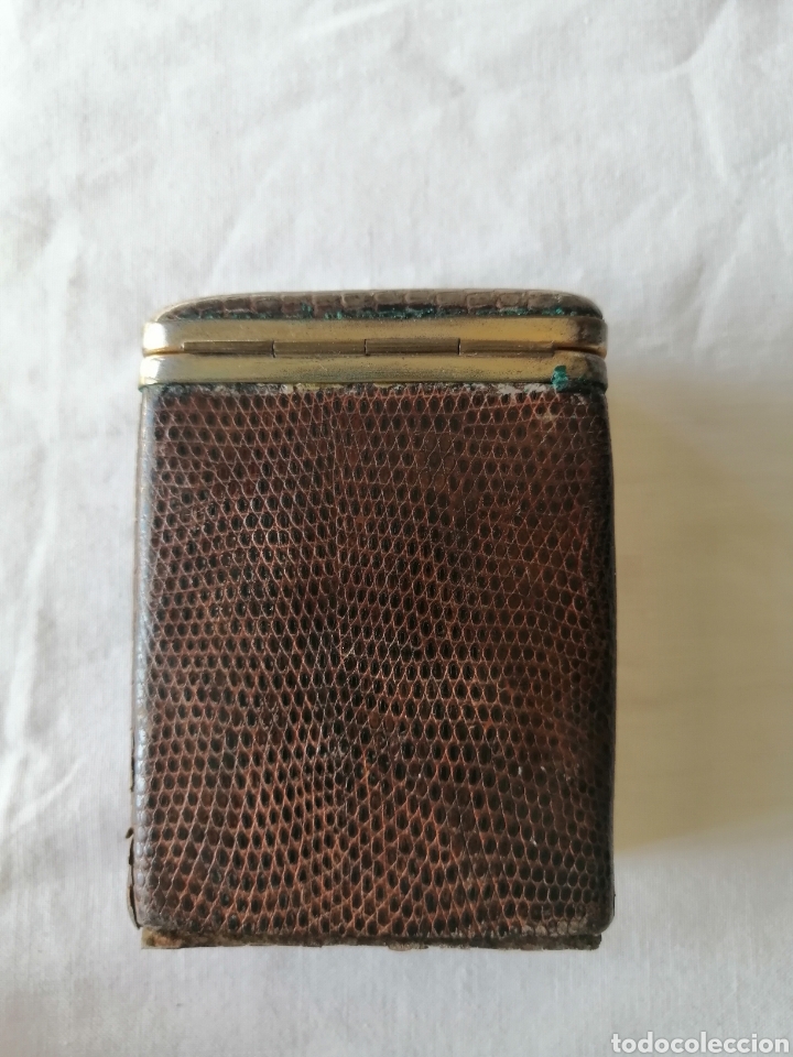 Vintage: Pitillera antigua piel de serpiente - Foto 3