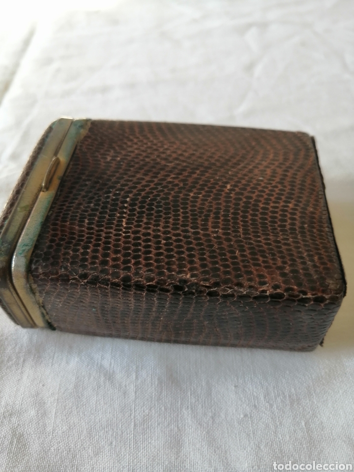 Vintage: Pitillera antigua piel de serpiente - Foto 4