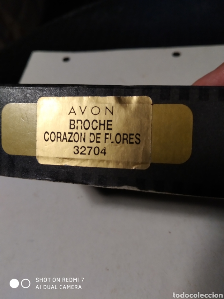 Vintage: Broche Coraz&oacute;n Flores Avon - Foto 3