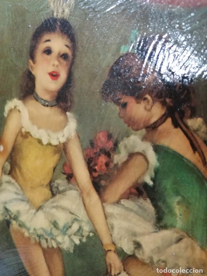 Vintage: - L&aacute;mina sobre tabla y con paspatu. - Foto 4