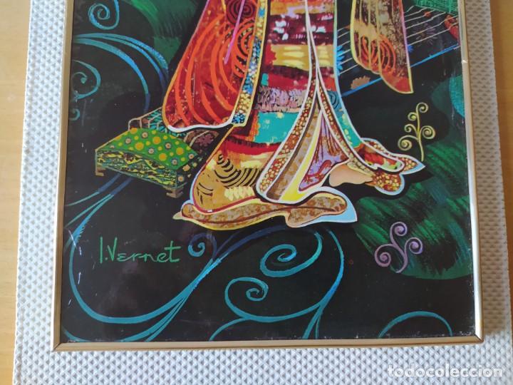 Vintage: CUADRO GEISHA VERNET. - Foto 5