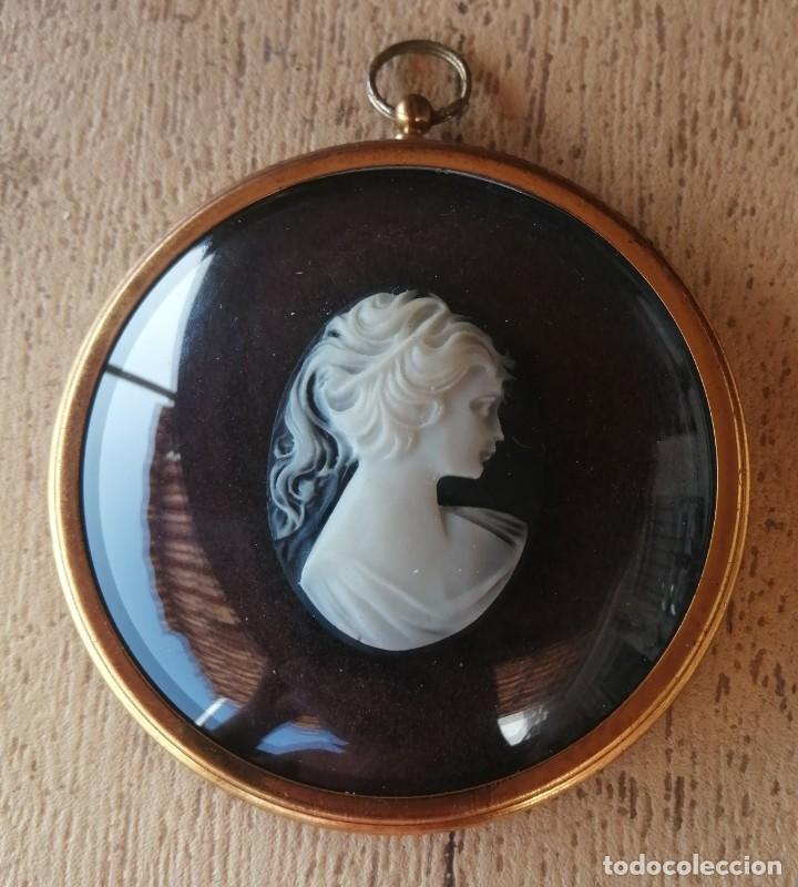 Vintage: Cuadro miniatura con Camafeo, Cameo, Peter Bates - Foto 2