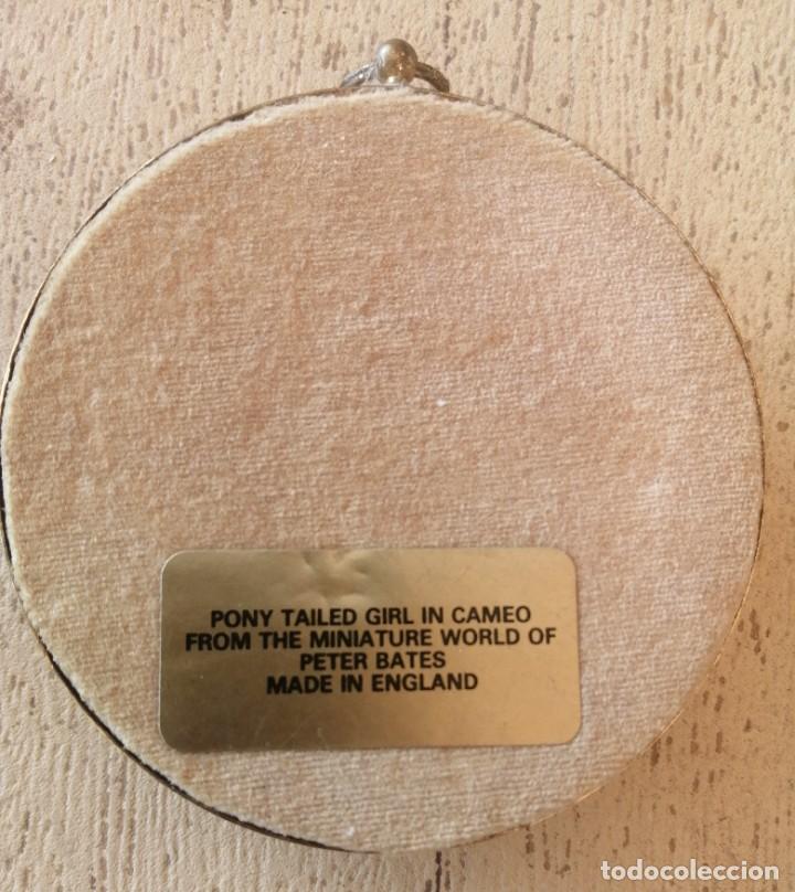 Vintage: Cuadro miniatura con Camafeo, Cameo, Peter Bates - Foto 3