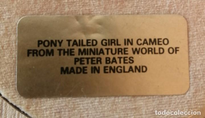Vintage: Cuadro miniatura con Camafeo, Cameo, Peter Bates - Foto 4