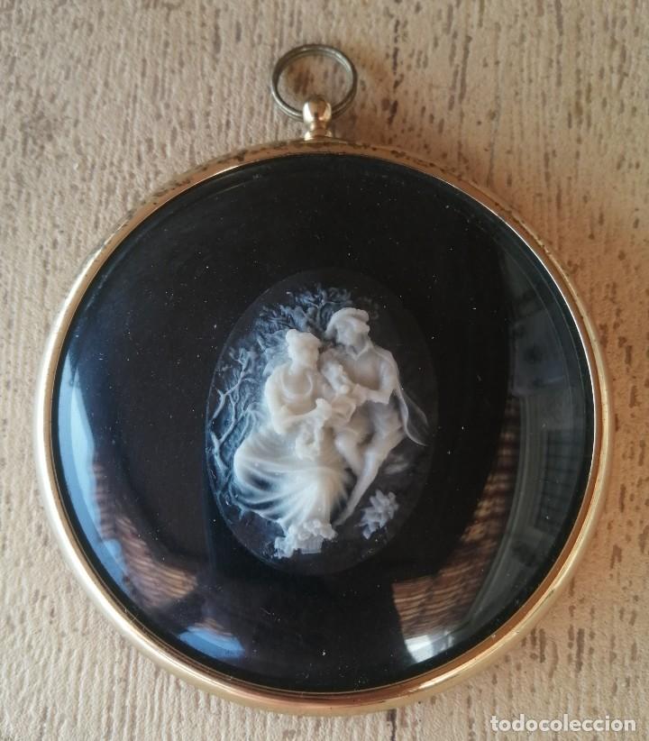 Vintage: Cuadro miniatura con Camafeo, Cameo, Peter Bates - Foto 2