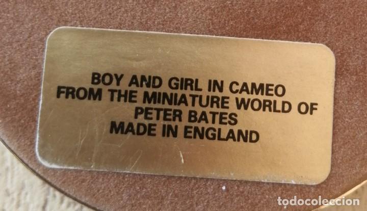 Vintage: Cuadro miniatura con Camafeo, Cameo, Peter Bates - Foto 4