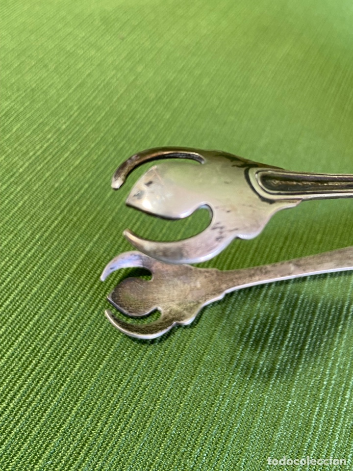 Vintage: Terronero o pinzas de plata. - Foto 8