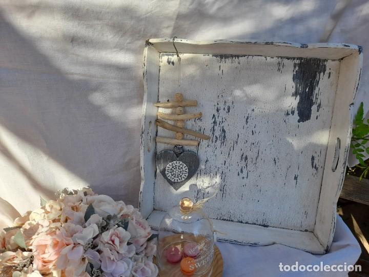 Vintage: Bandeja de madera d&eacute;cap&eacute;e - Foto 1