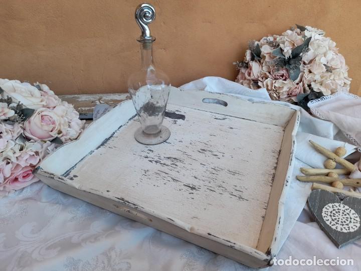 Vintage: Bandeja de madera d&eacute;cap&eacute;e - Foto 3
