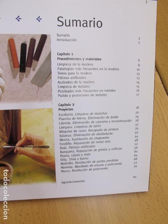 Vintage: RESTAURACI&Oacute;N DE MUEBLES Y OBJETOS.- C&Iacute;RCULO DE LECTORES. 2000 - Foto 4