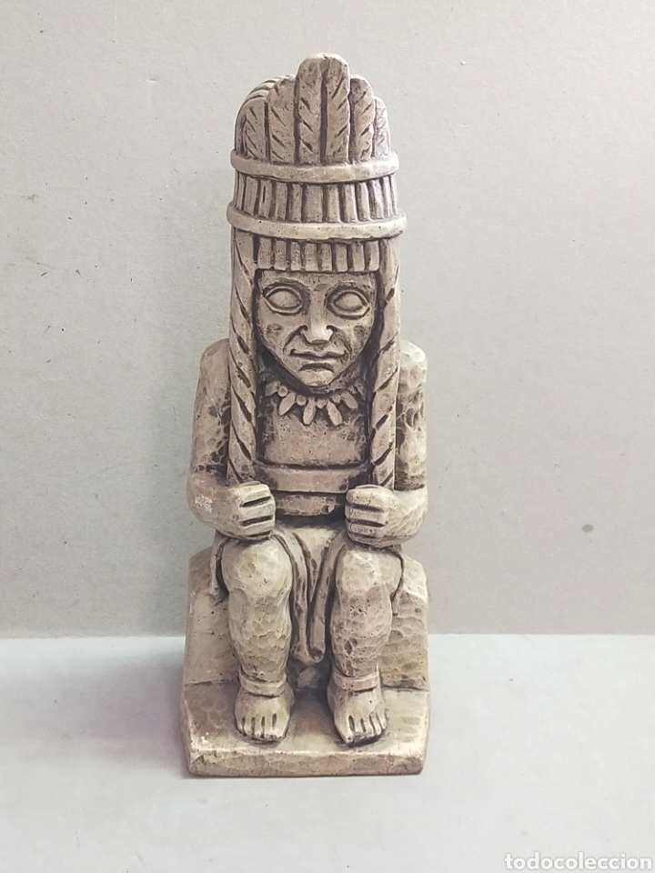 Vintage: IDOLO DE PIEDRA. AMERICANO. 33 CM.