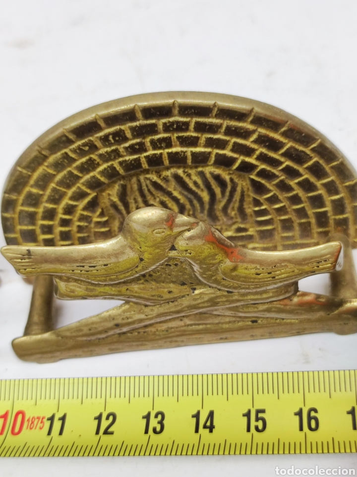 Vintage: Guarda servilletas bronce - Foto 4