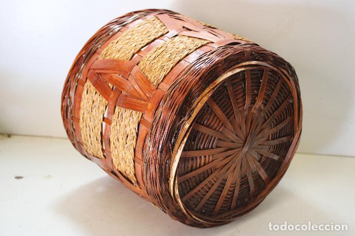 Vintage: cesta de mimbre - Foto 2