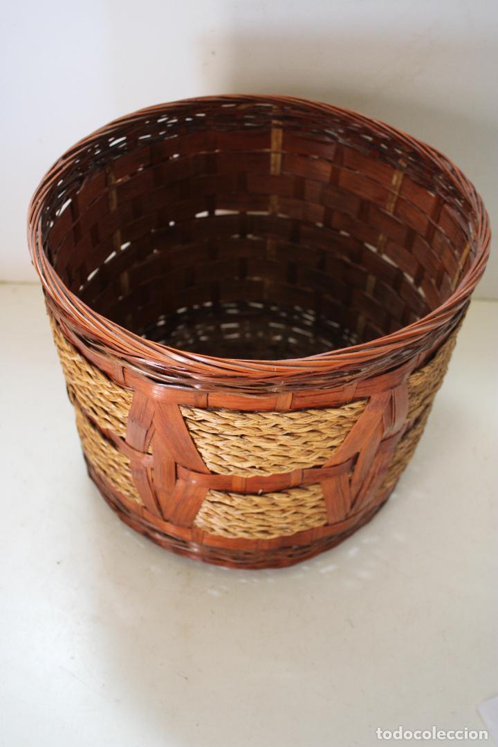 Vintage: cesta de mimbre - Foto 3