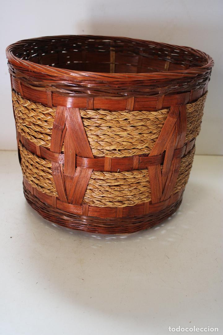 Vintage: cesta de mimbre - Foto 4