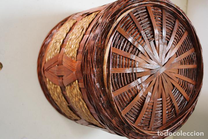 Vintage: cesta de mimbre - Foto 5