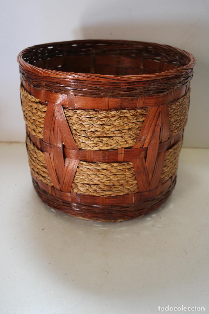 Vintage: cesta de mimbre - Foto 1