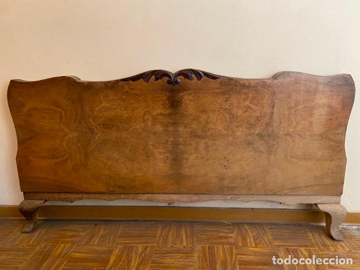 Vintage: Piecero de cama de madera