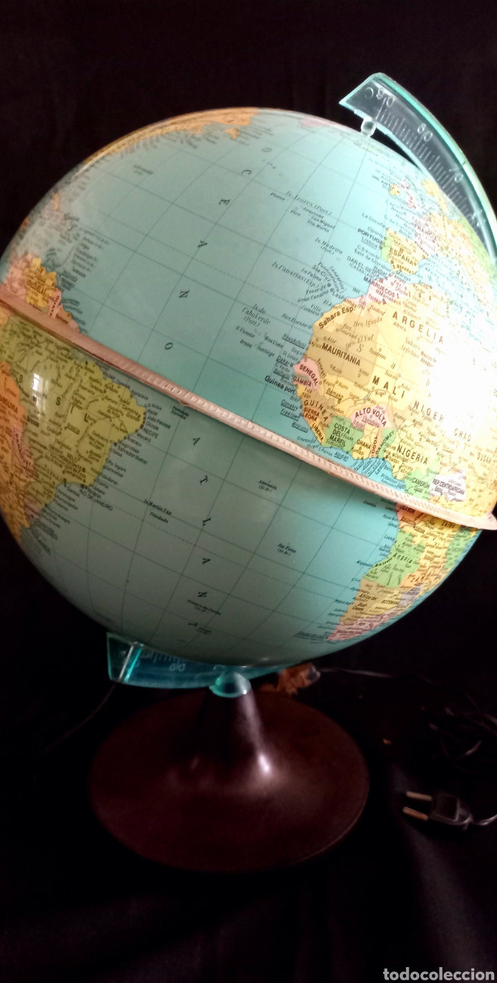 Vintage: BOLA DEL MUNDO MAPA MUNDI DALMAU. CON LUZ